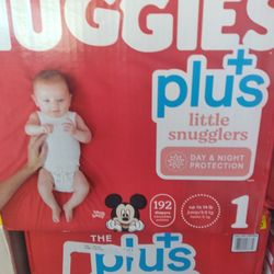 Huggies Plus Diapers Size 1, 2 And 3 Various Counts