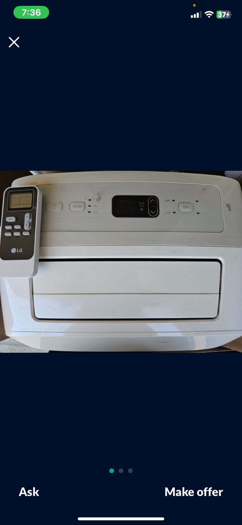 LG Portable AC Air Conditioner