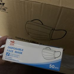 Face Mask Disposable Earloop Blue  (50pcs each box)