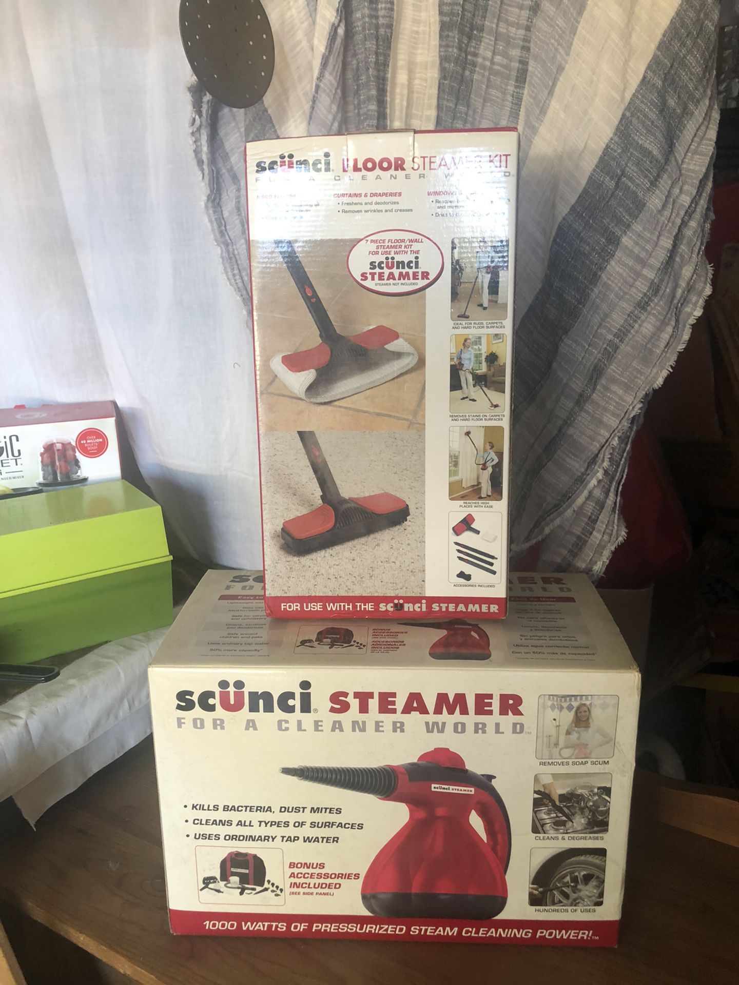 New In Box Never Used Scunci Steamer And Floor Steamer
