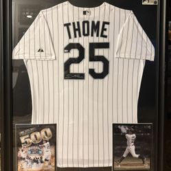 Jim Thome White Sox Signed And Framed Authentic Jersey