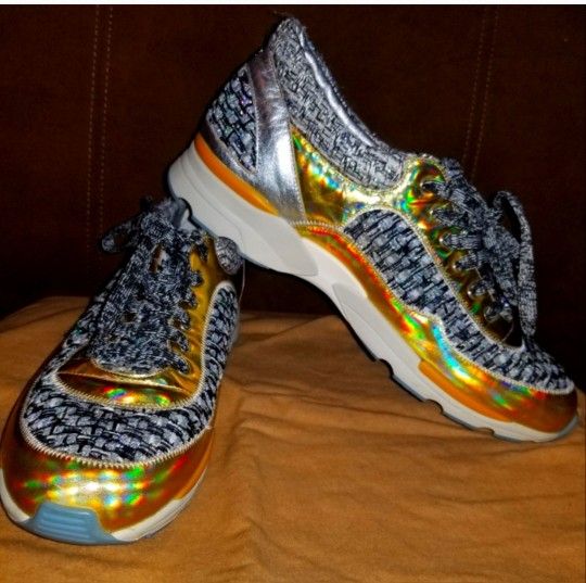 Authentic Tweed Chanel Sneakers