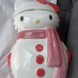 Hello Kitty Snowman Jar