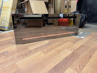 Electric Fireplace Insert with Mirror Finish 50”