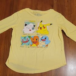 Pokemon Kids Size 6 Long-Sleeved T-Shirt