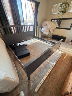 Free ikea bead frame includes slats king size