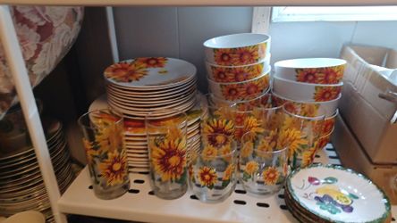 Dishes. Many to choose from.