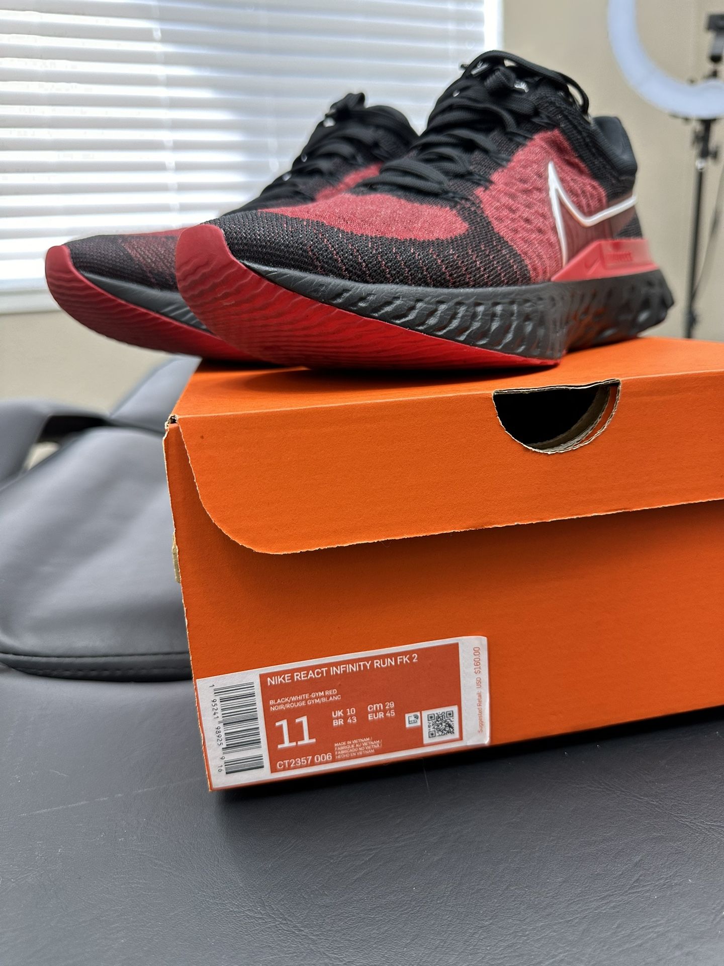 Nike React Infinity Run FK2 Like New!!