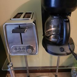 2 Slices Toster and Coffee Market. $20 For Both 