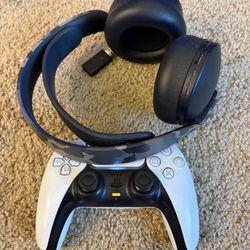 PS5 Controller And Headset