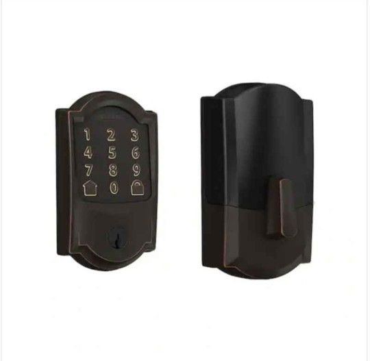 Schlage
Camelot Encode Smart WiFi Deadbolt Door Lock with Alarm in Aged Bronze