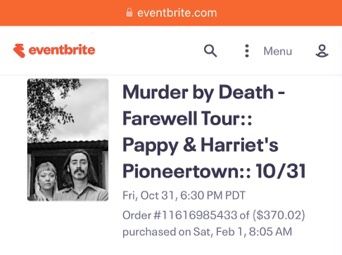 Murder By Death Concert
