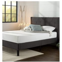 Zinus Full Size Mattress + Bed Frame Set Like New