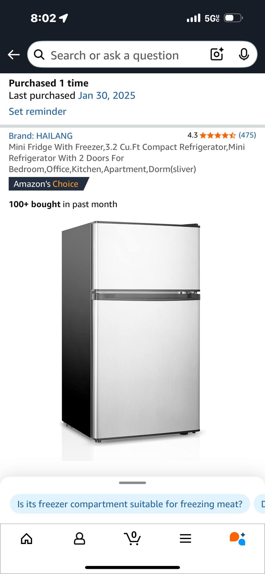 Mini Refrigerator For Dorm