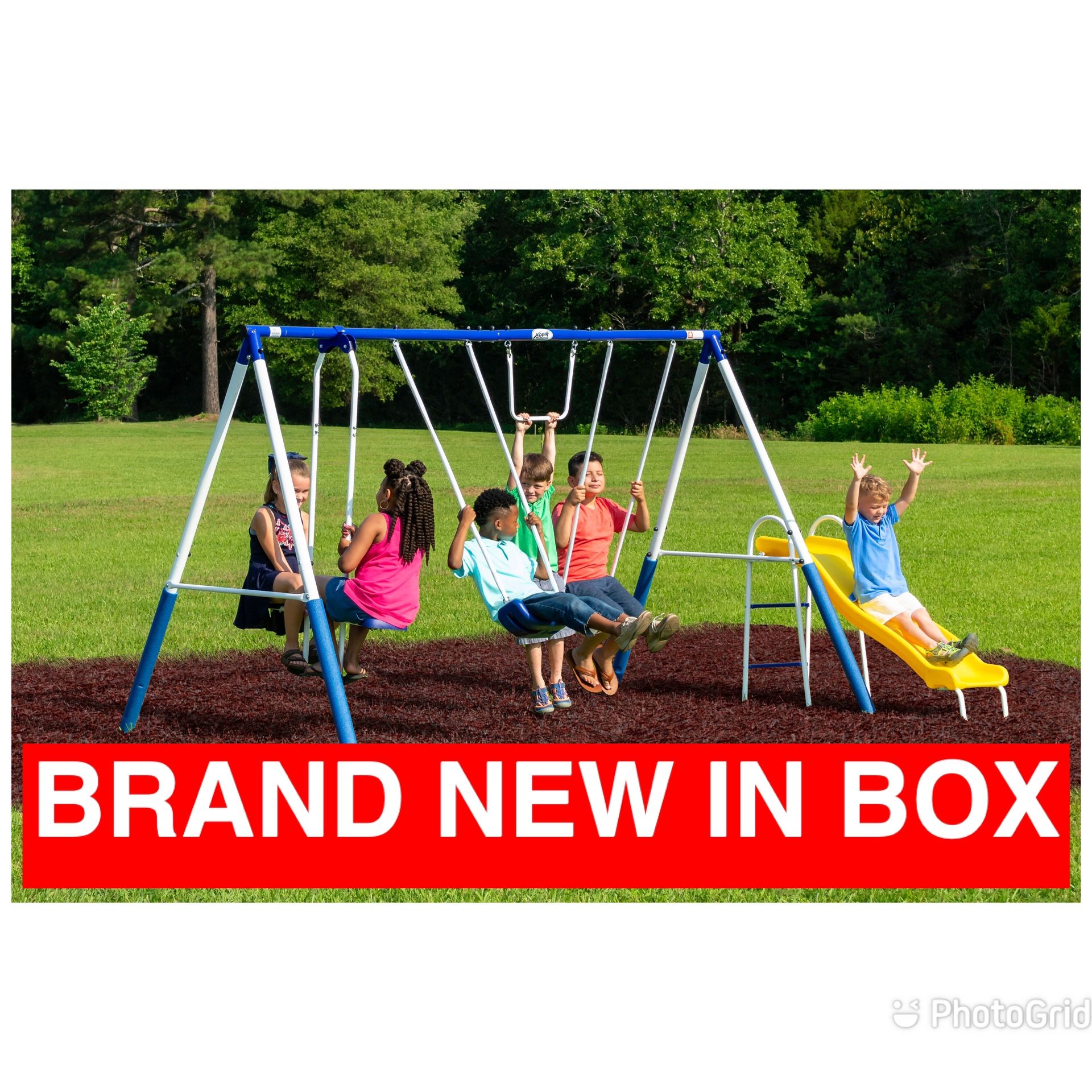 XDP Recreation Metal Swing Set. BRAND NEW NEVER OPENED. Price Is Firm