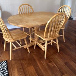 Sturdy Table And 4 Chairs