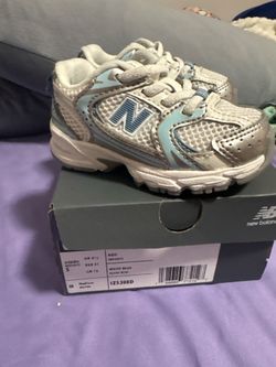New Balance Kids 530 Shoes White Blue Size 5