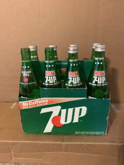 7up 8 pack collection of bottles