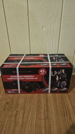  45 Lb Adjustable Dumbell Set