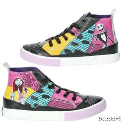 Sz 7 Women's Disney Nightmare Before Christmas High Top Lace Up sneaker