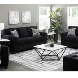 Black Sofa Set