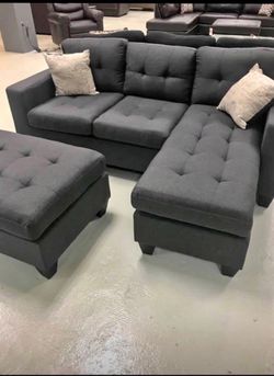 Sectionals with ottoman $1 down no credit check financing