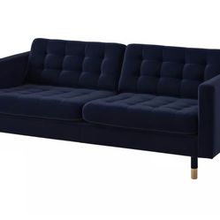 Blue Couch And Ottoman