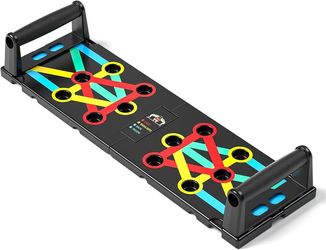 Multi-Functional Push-Up Plate. Portable and Foldable Push-up Board with Handle