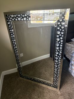 Beautiful diamond mirror