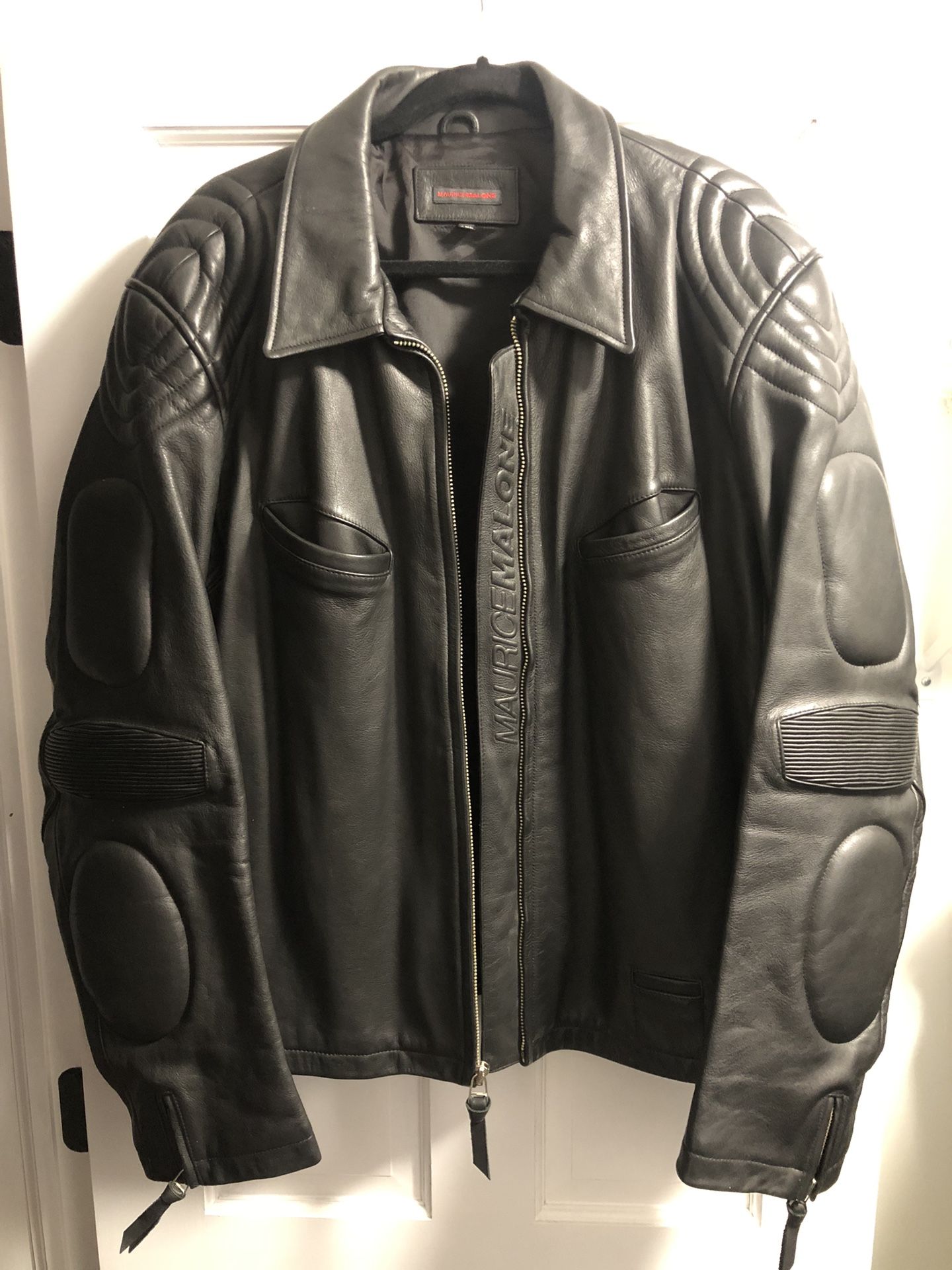 Maurice Malone Black Leather Jacket