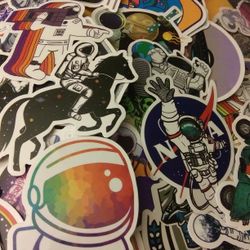 SPACE STICKERS 45 PIECES