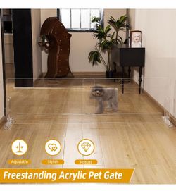Clear Acrylic Dog Gate