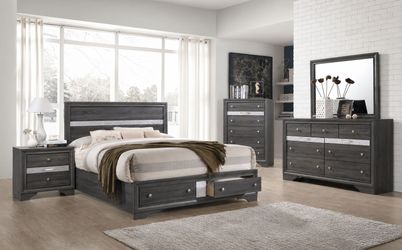 Queen Bed with Storage**