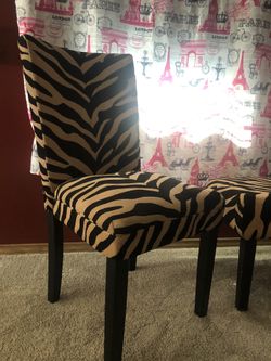 Vintage silla y banco sebra