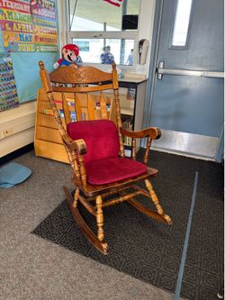 Classroom rocking chair.