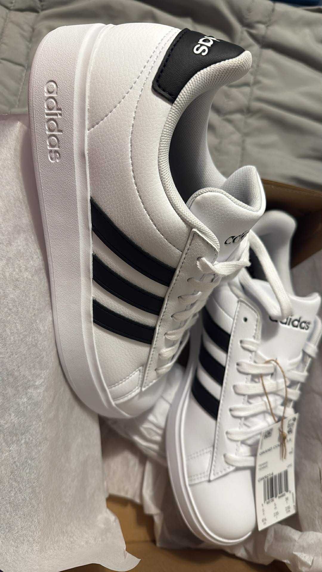 Adidas Grand Court 2.0 White/Black - US 6.5