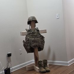 Tactical gear stand