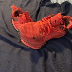 PUMA Softride Enzo NXT High Risk Red Mesh Sneakers Size 9