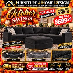 Sectional with ottoman
