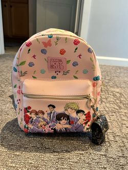 Pink anime backpack