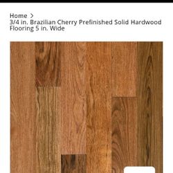 5 Inch Wide Brazilian Hardwood Cherry Flooring