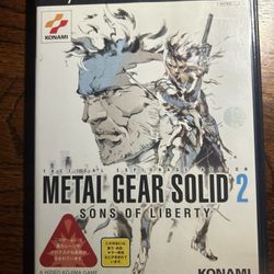 Metal Gear Solid 2 PS2 Works On Japanese Console 