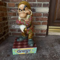 Rare Disney JIM SHORE Grumpy 23” Big Fig Statue "It’s All About The Attitude