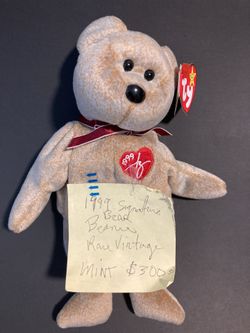 Vintage 1999 Signature Bear Beanie Baby  
