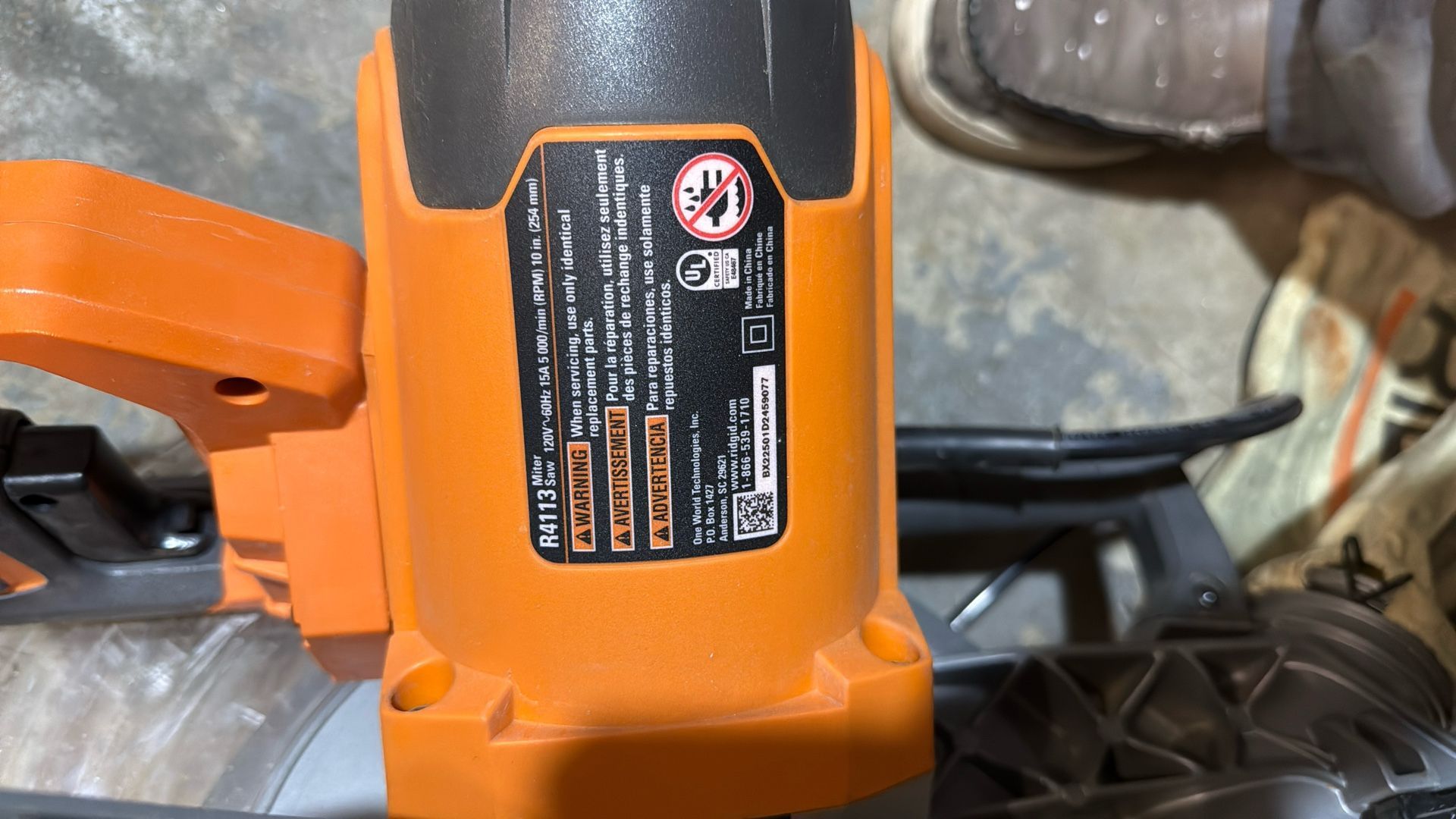 Miter Saw 10”corded 15 Ampers