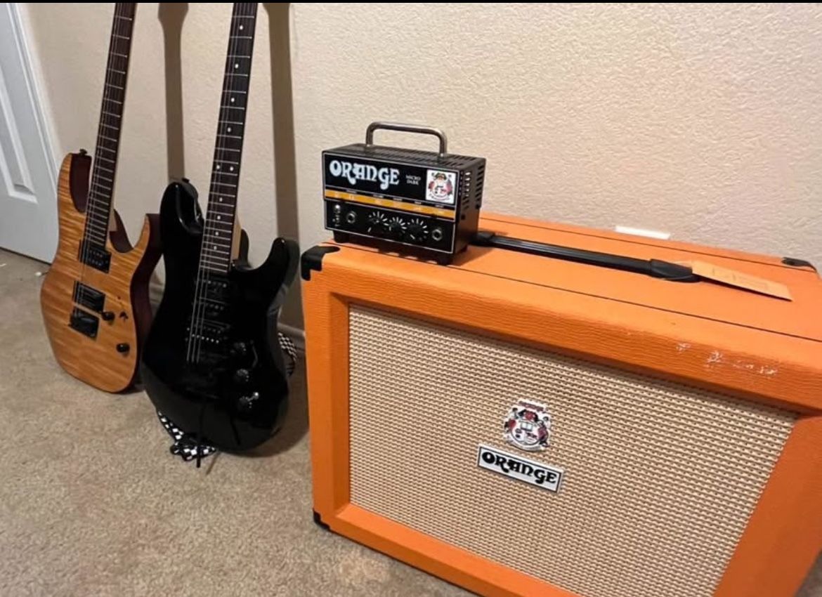 1x12 Orange Speaker & Micro Dark Amp 