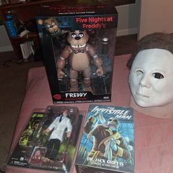 HAPPY HALLOWEEN 3 SCARY ACTION FIGURES BRAND NEW FOR  $65.00 !!! ONLY!!!