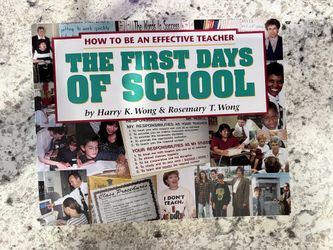 The First Days Of School Book For Teachers 