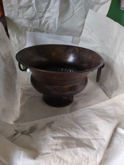 Antique Copper Bowl 7x11