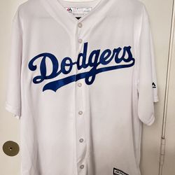 Majestic Cool Base Dodgers Clayton Kershaw Jersey Size Large 